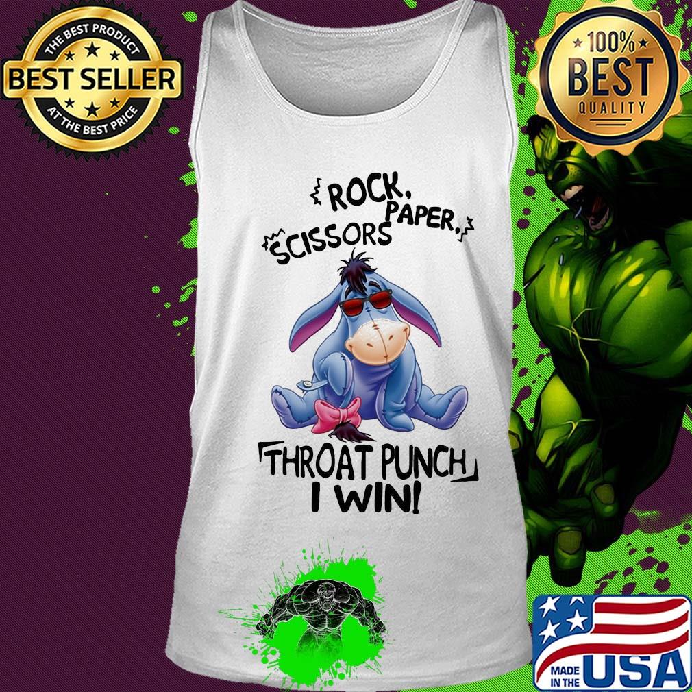 Eeyore donkey rock paper scissors throat punch i win s Tank top Eeyore donkey rock paper scissors throat punch i win s Tank top