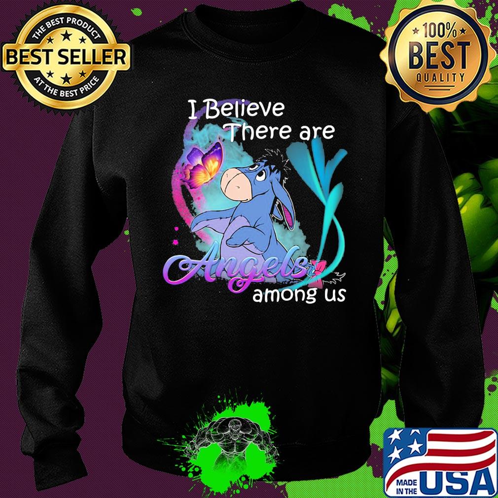 Eeyore i believe there are angels among us butterfly s Sweater Eeyore i believe there are angels among us butterfly s Sweater