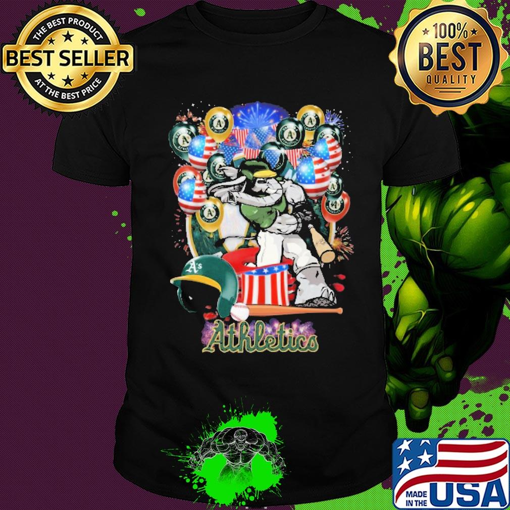 Elephant oakland athletics happy independence day mask soap firework balloon american flag shirt