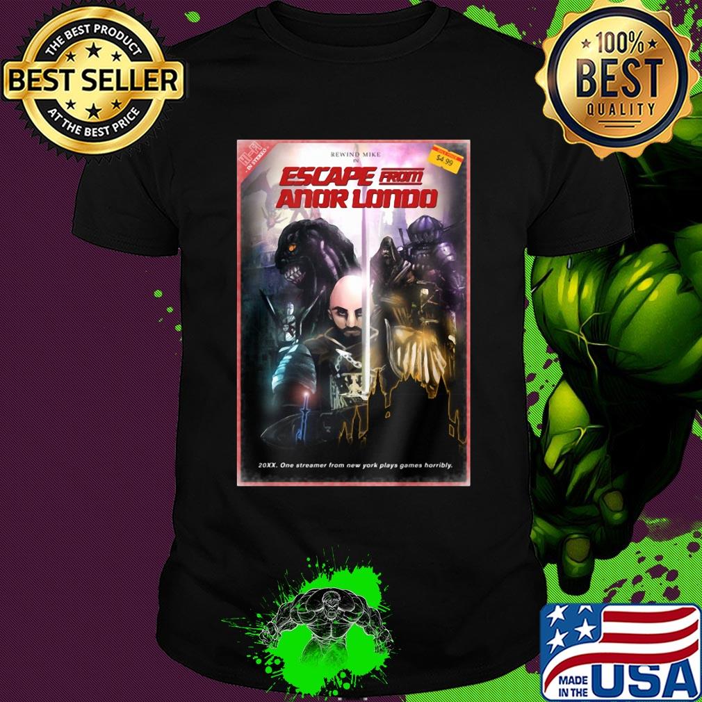 Escape from anor londo vhs box design poster shirt