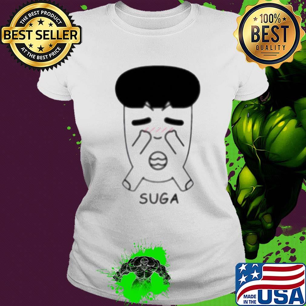 Fanstown bts bangtan boy same cartoon suga s Ladies tee Fanstown bts bangtan boy same cartoon suga s Ladies tee