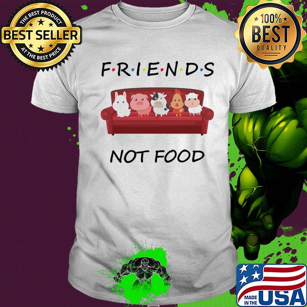 Friends not food on the sofa animal shirt