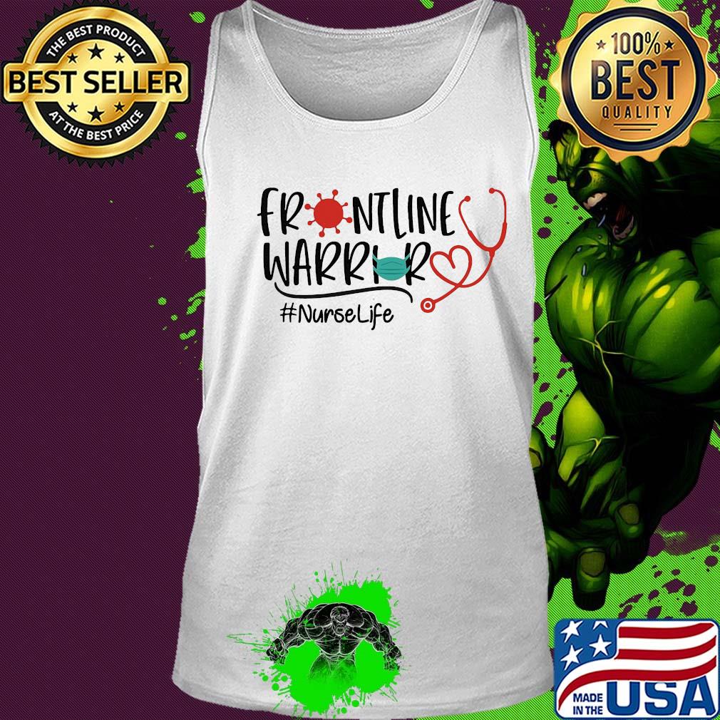 Frontline warrior nurse life mask stethoscope covid-19 s Tank top Frontline warrior nurse life mask stethoscope covid-19 s Tank top