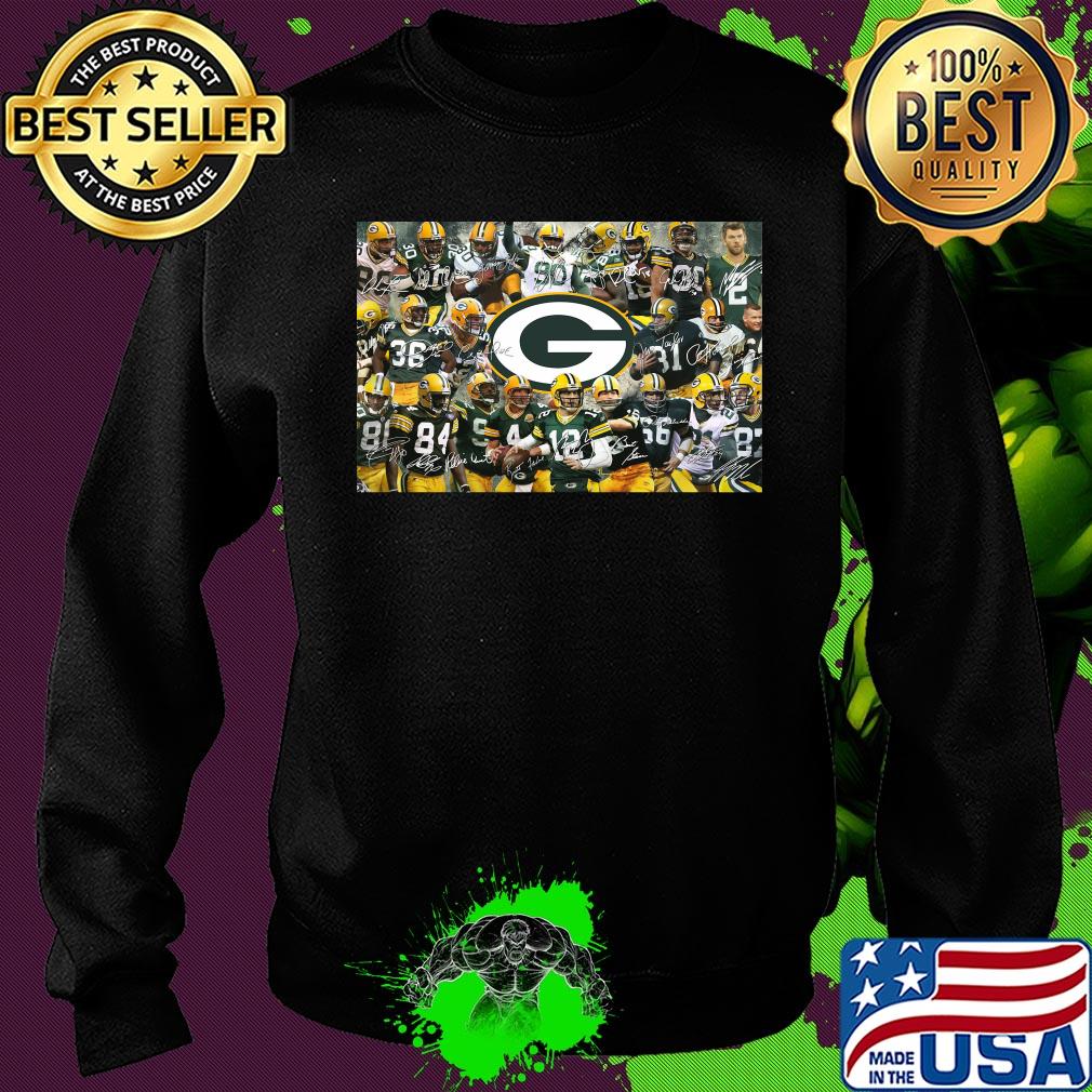 Green bay packers football team players signatures s Sweater Green bay packers football team players signatures s Sweater