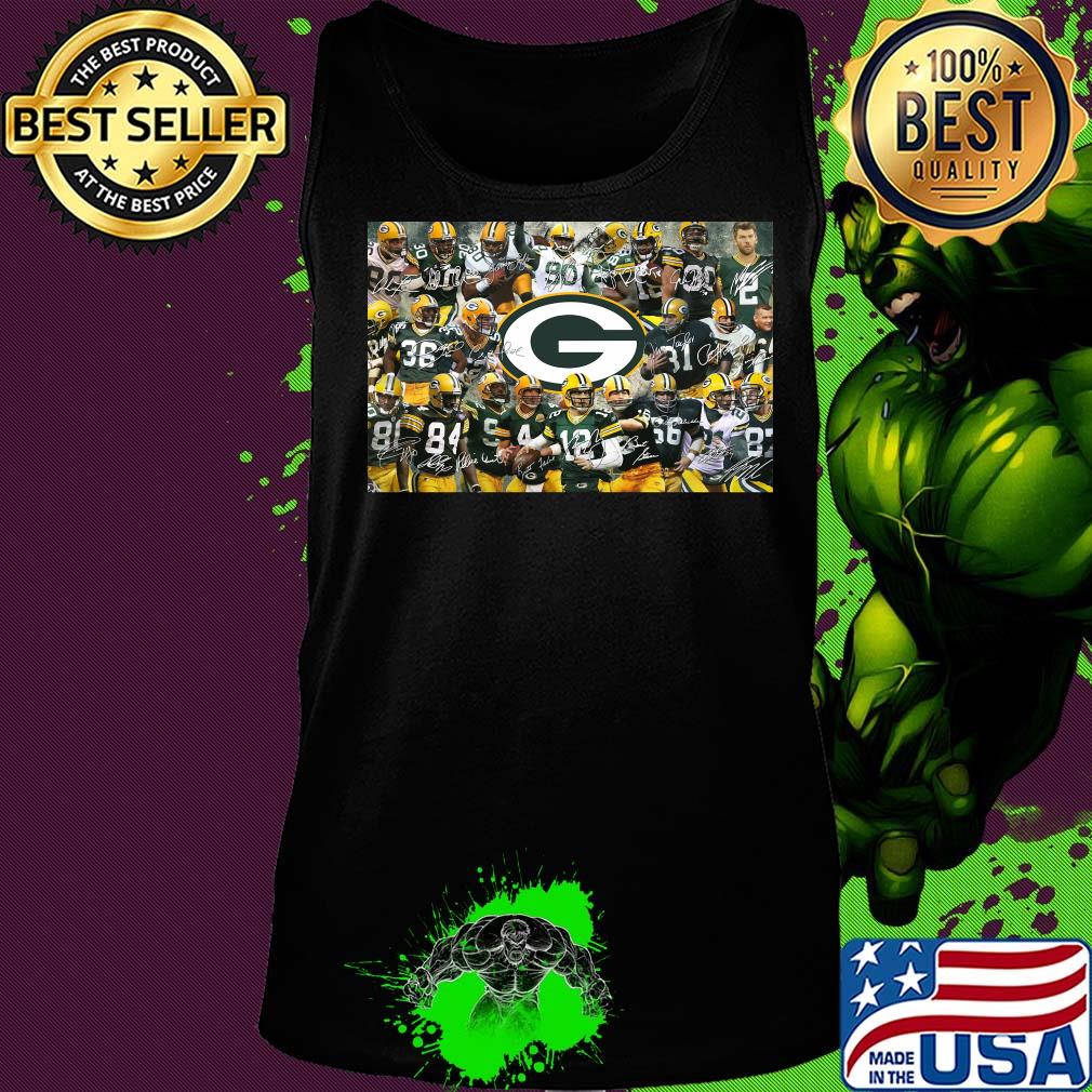 Green bay packers football team players signatures s Tank top Green bay packers football team players signatures s Tank top