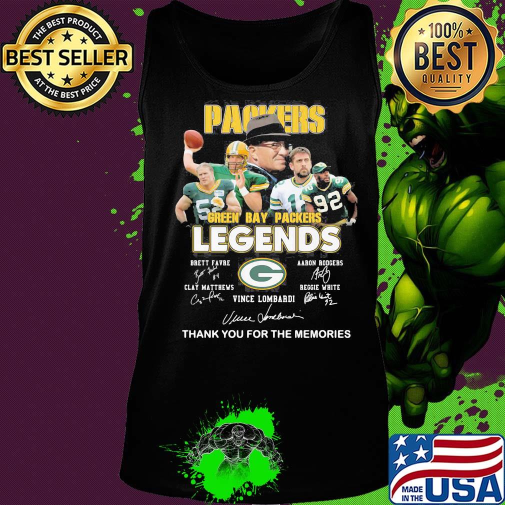 Green Bay Packers legends signature s Tank top Green Bay Packers legends signature s Tank top
