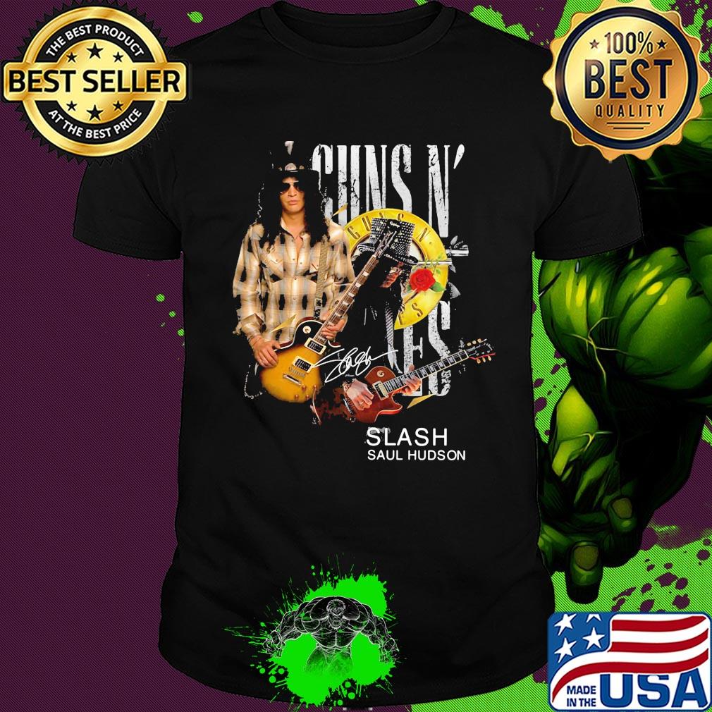Guns N’ roses slash saul hudson guitar signature shirt