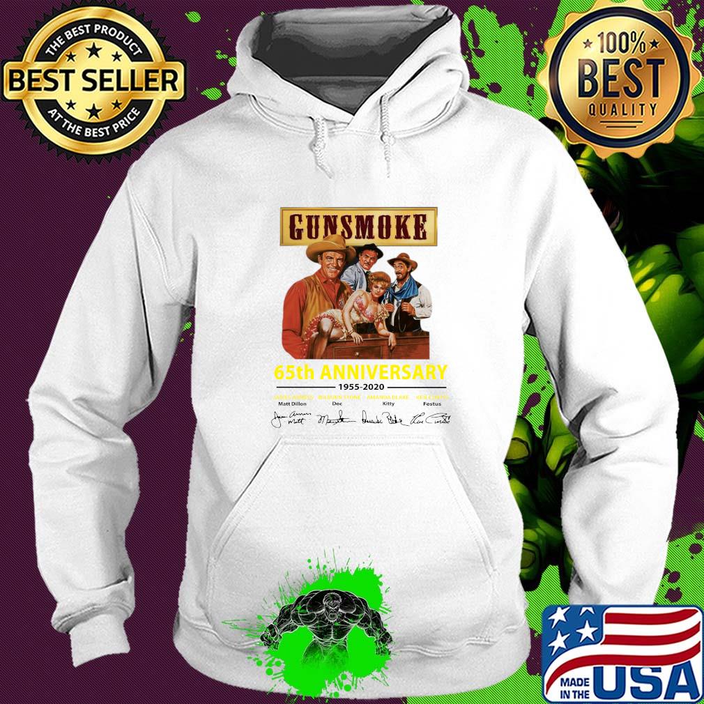 Gunsmoke 65th anniversary 1955-2020 signature s Hoodie Gunsmoke 65th anniversary 1955-2020 signature s Hoodie