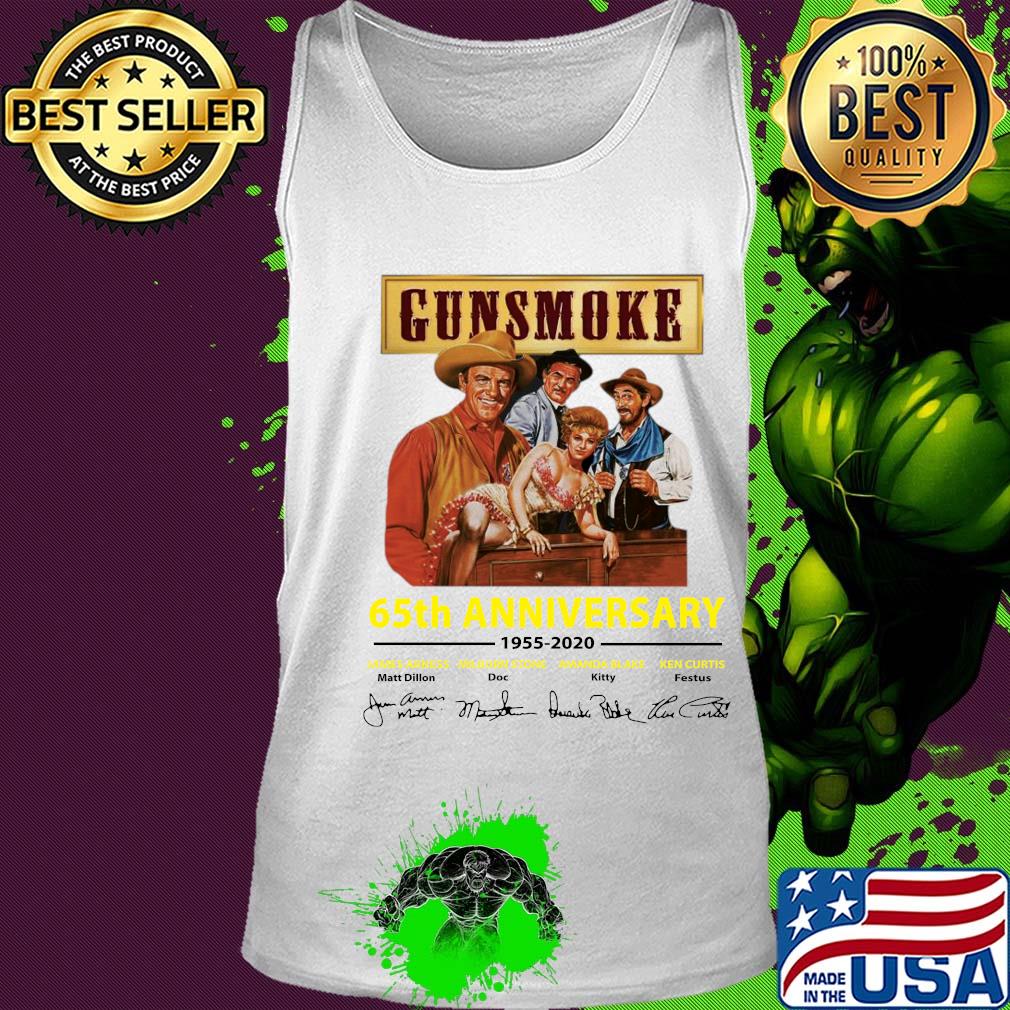 Gunsmoke 65th anniversary 1955-2020 signature s Tank top Gunsmoke 65th anniversary 1955-2020 signature s Tank top