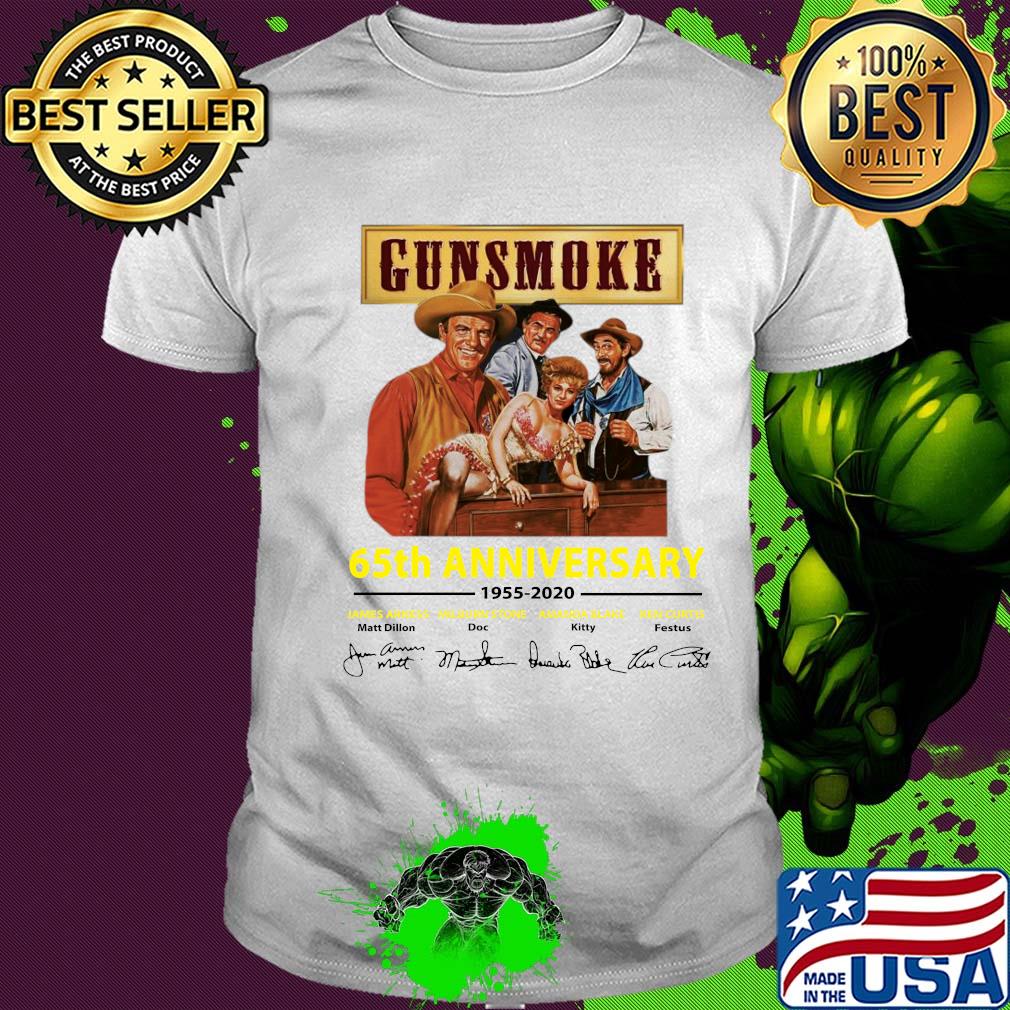 Gunsmoke 65th anniversary 1955-2020 signature shirt