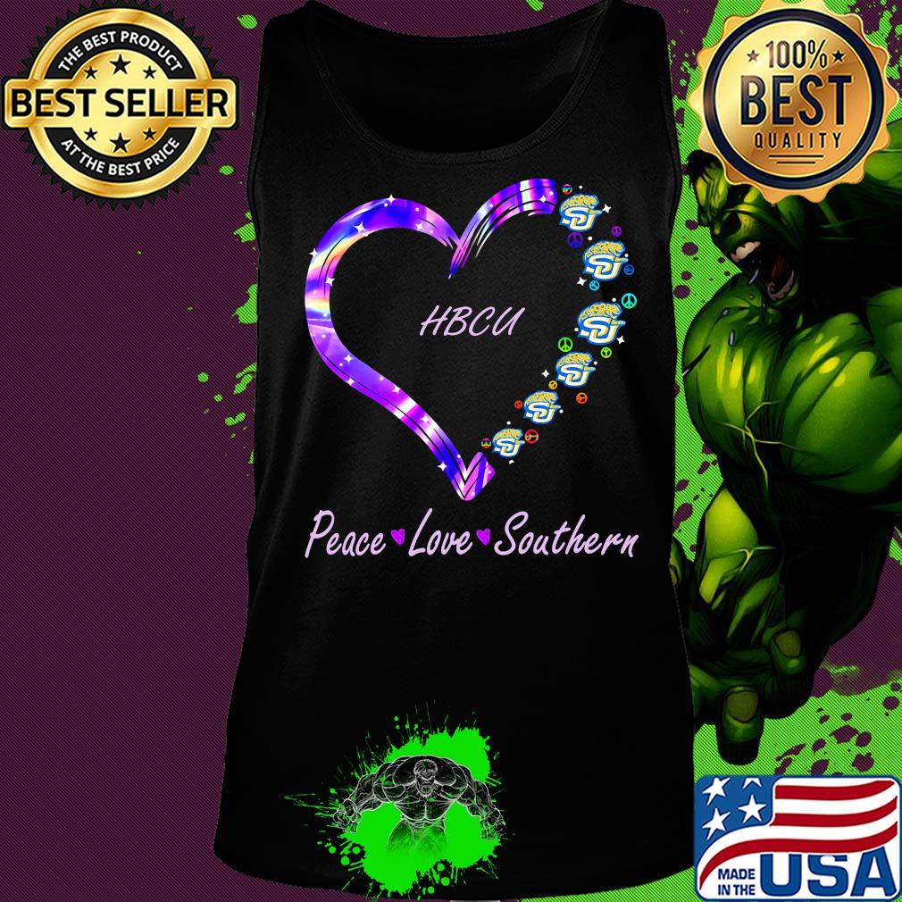 HBCU peace love Southern heart s Tank top HBCU peace love Southern heart s Tank top