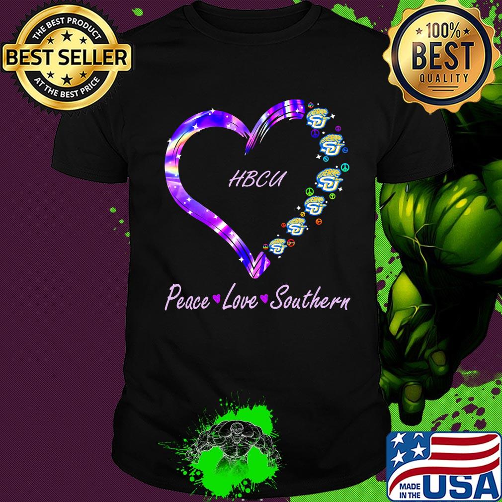 HBCU peace love Southern heart shirt