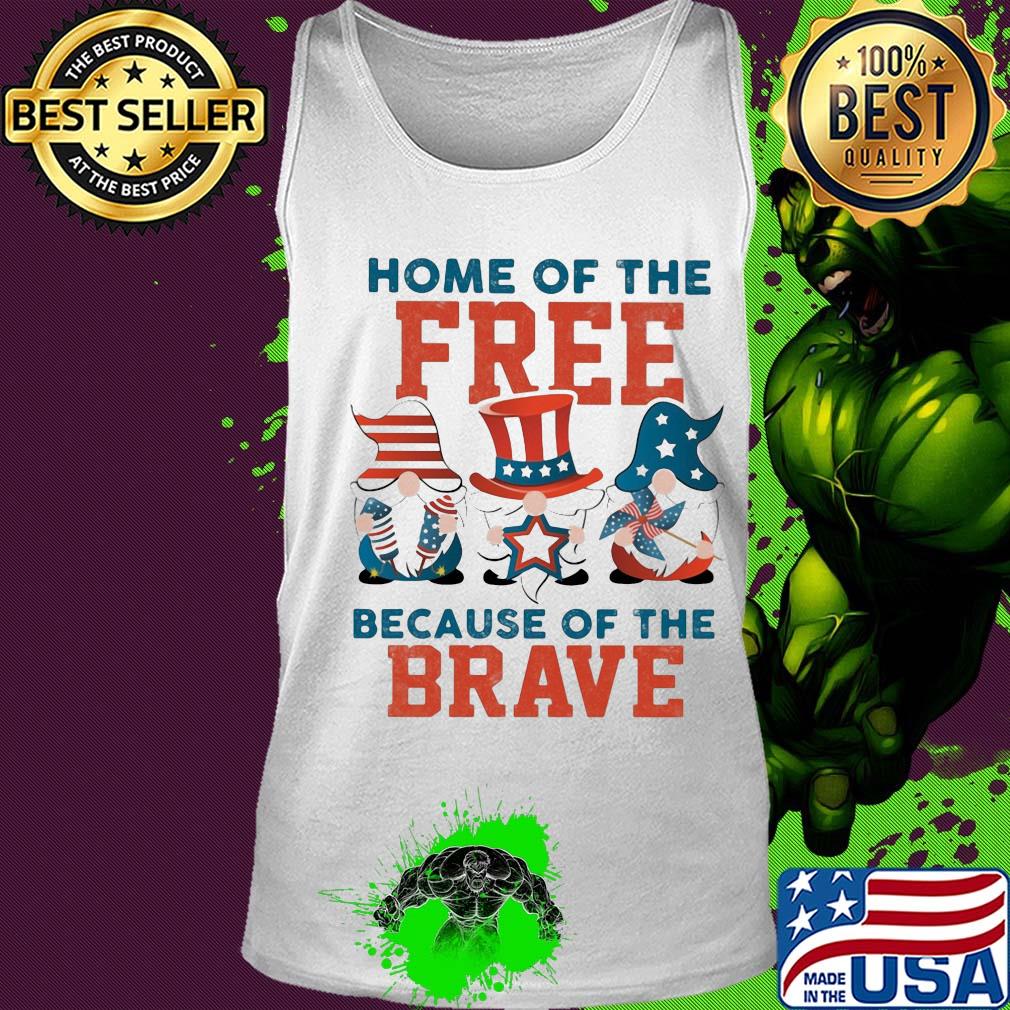 Home of the free because of the brave santa American flag veteran Independence Day s Tank top Home of the free because of the brave santa American flag veteran Independence Day s Tank top
