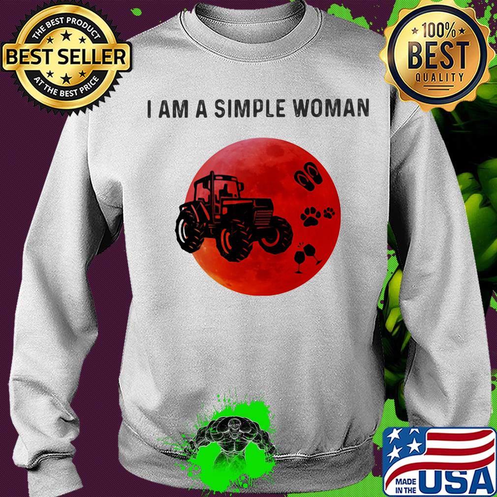 I am a simple woman trucker paw wine s Sweater I am a simple woman trucker paw wine s Sweater