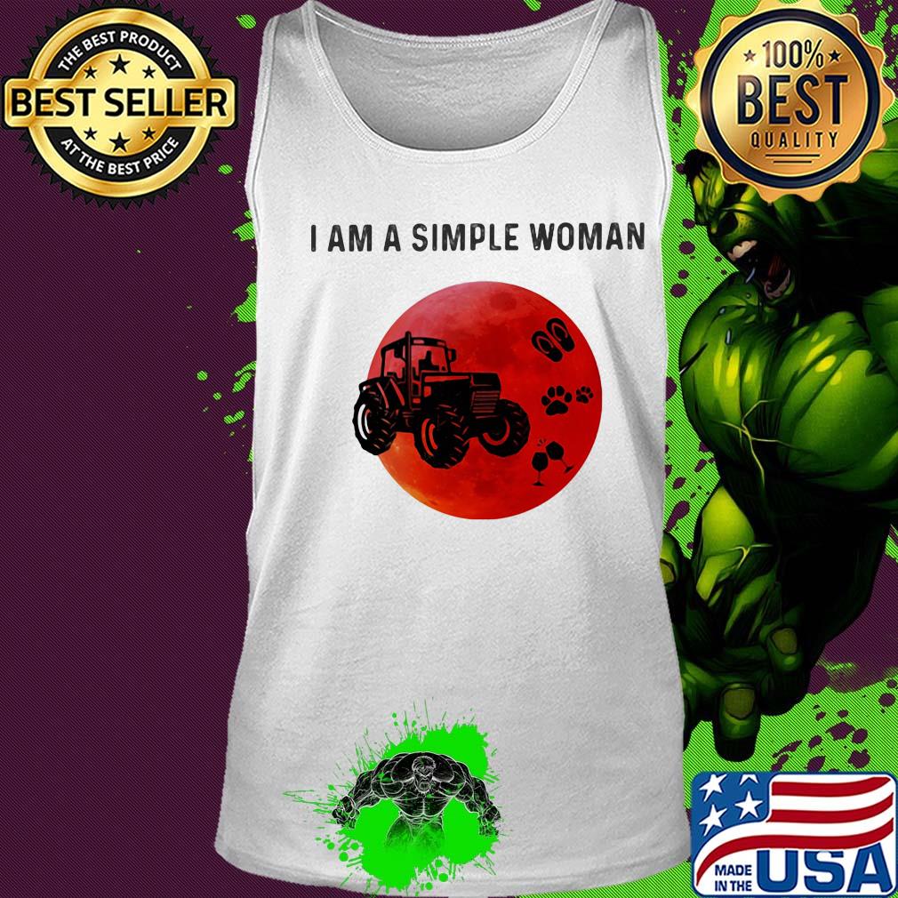 I am a simple woman trucker paw wine s Tank top I am a simple woman trucker paw wine s Tank top