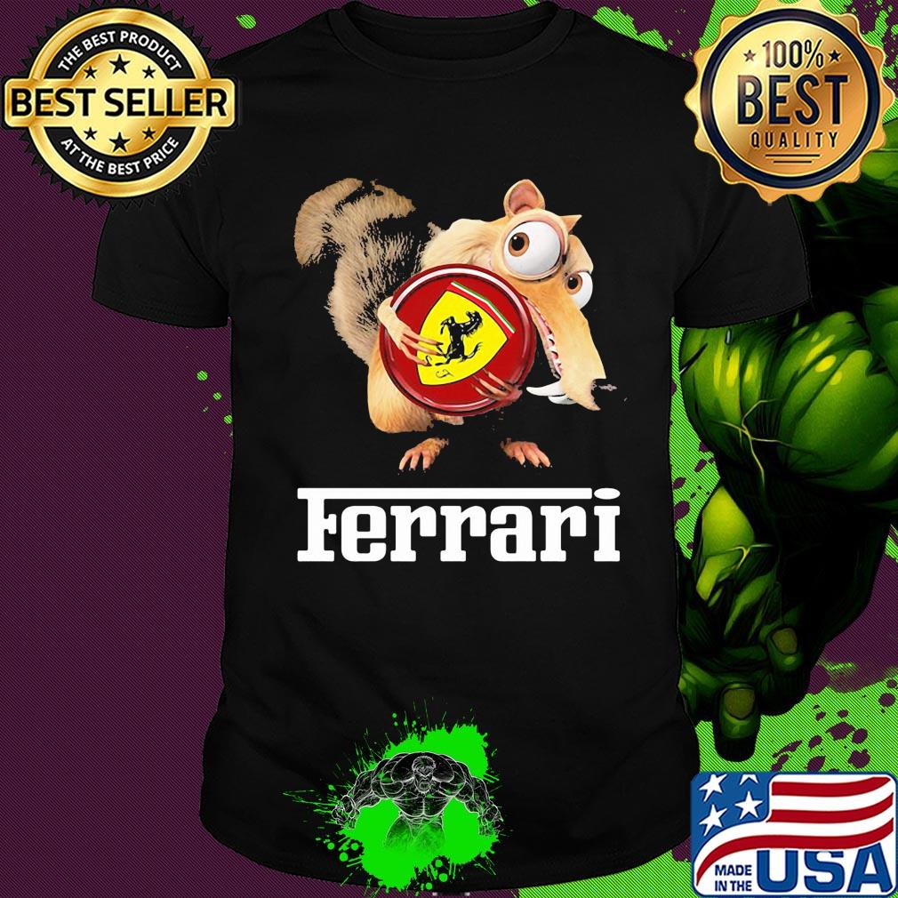 Ice age scrat hug ferrari shirt Ice age scrat hug ferrari shirt