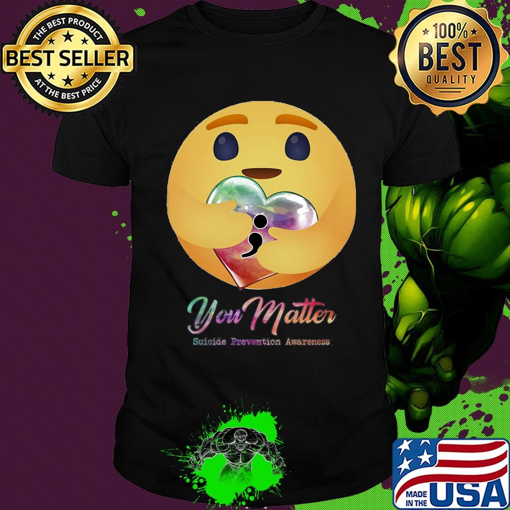 Icon hug heart you matter suicide prevention awareness shirt