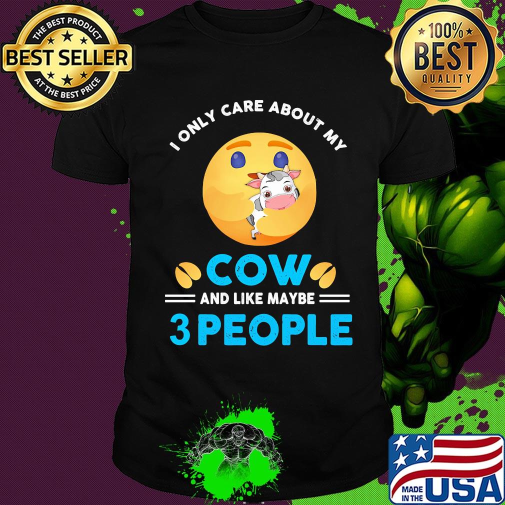 Icon I only care about my paw cow and like maybe 3 people shirt