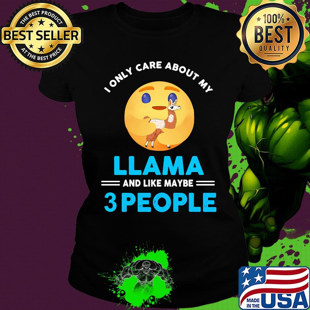 Icon I only care about my paw llama and like maybe 3 people s Ladies tee Icon I only care about my paw llama and like maybe 3 people s Ladies tee