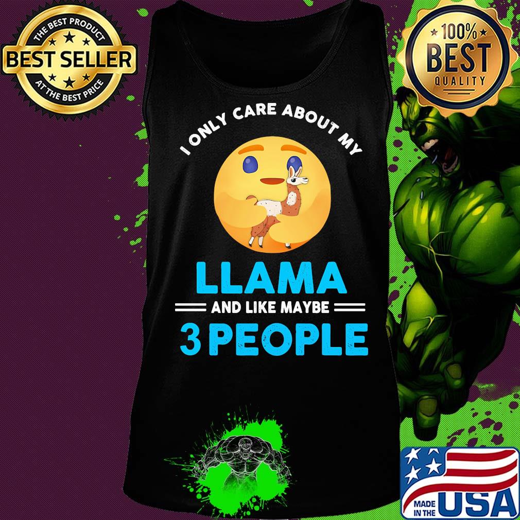 Icon I only care about my paw llama and like maybe 3 people s Tank top Icon I only care about my paw llama and like maybe 3 people s Tank top