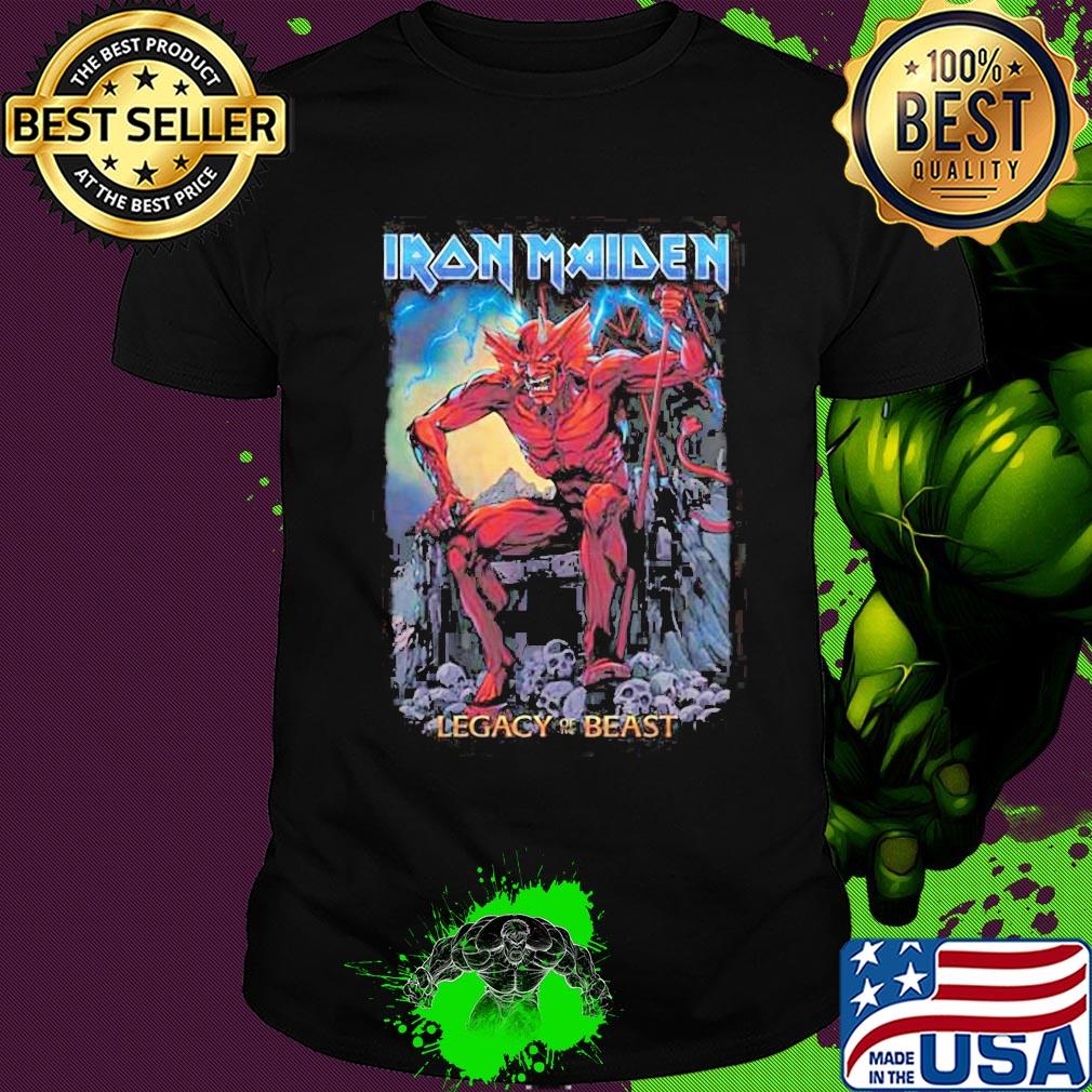 Iron maiden legacy of the beast light shirt