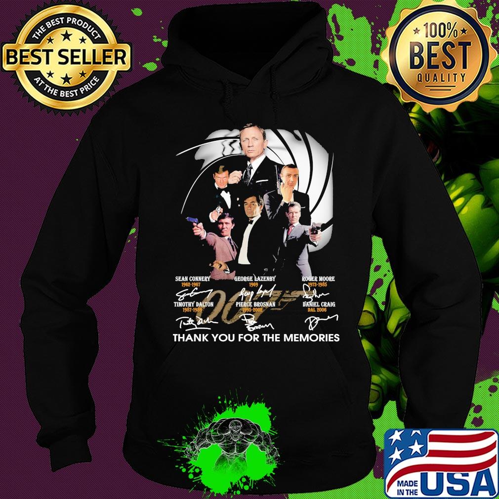 James bond 007 thank you for the memories signatures s Hoodie James bond 007 thank you for the memories signatures s Hoodie