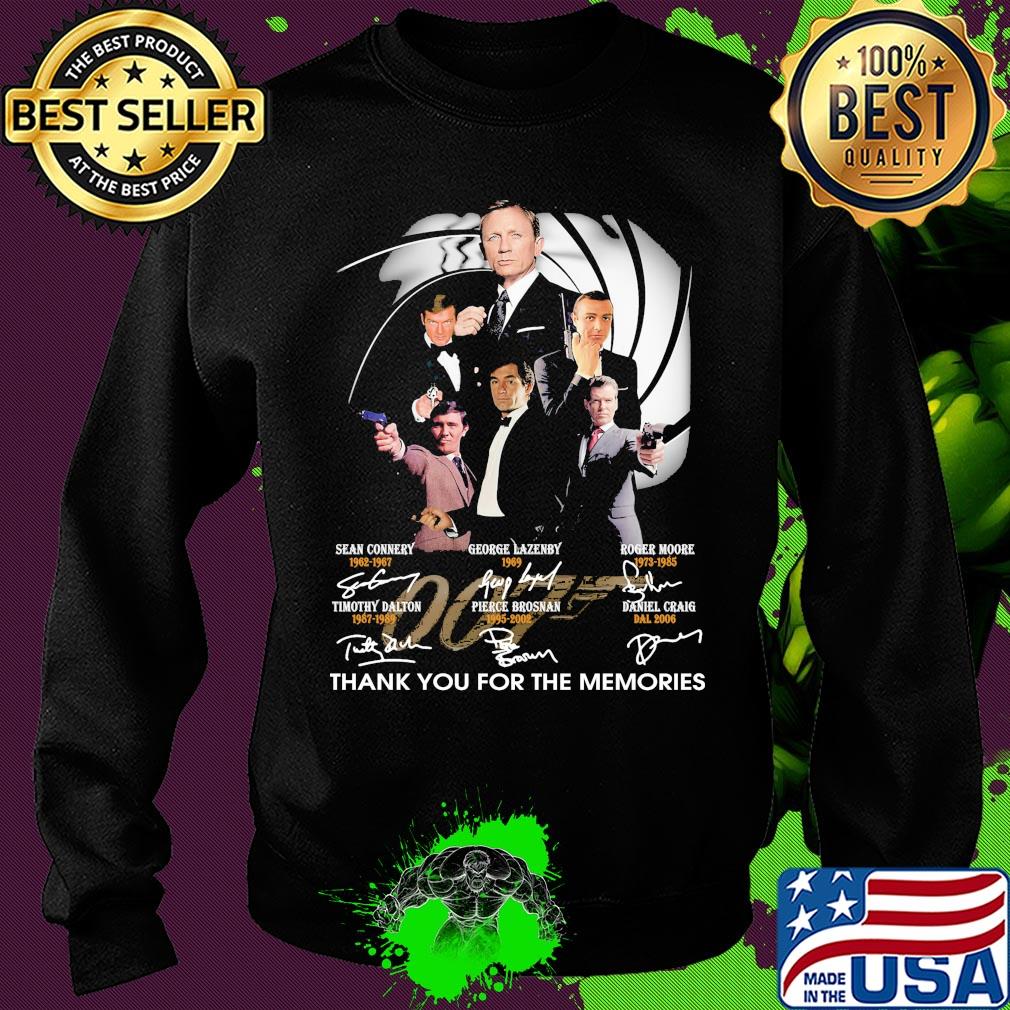 James bond 007 thank you for the memories signatures s Sweater James bond 007 thank you for the memories signatures s Sweater