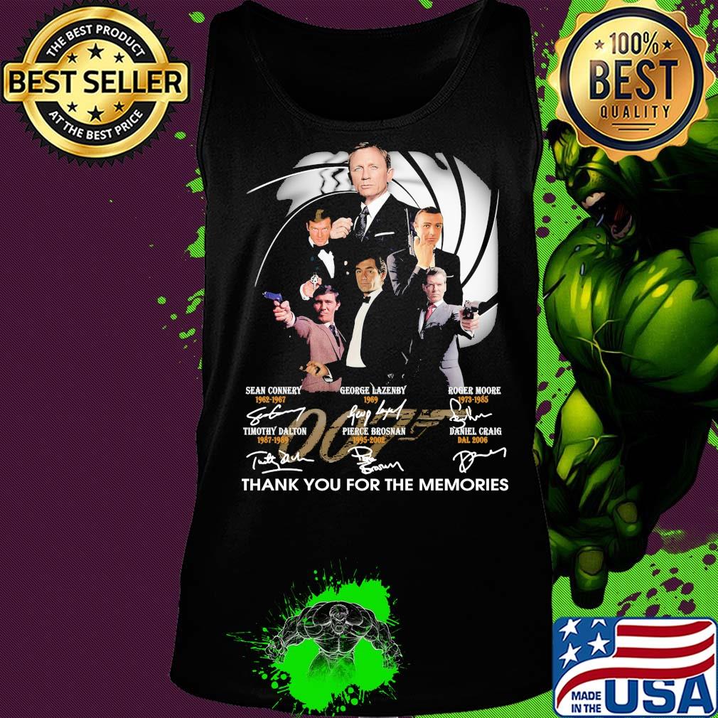 James bond 007 thank you for the memories signatures s Tank top James bond 007 thank you for the memories signatures s Tank top