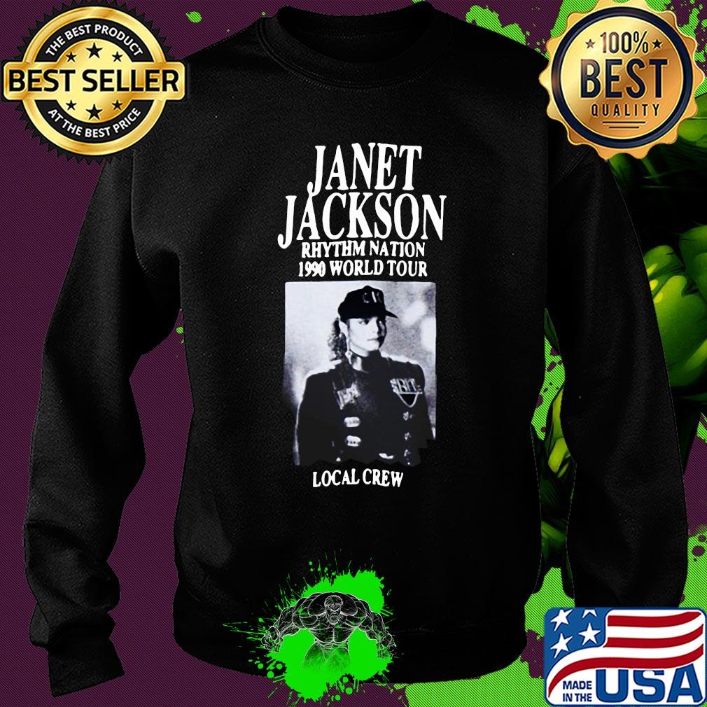 Janet jackson rhythm nation 1990 world tour local crew vintage s Sweater Janet jackson rhythm nation 1990 world tour local crew vintage s Sweater