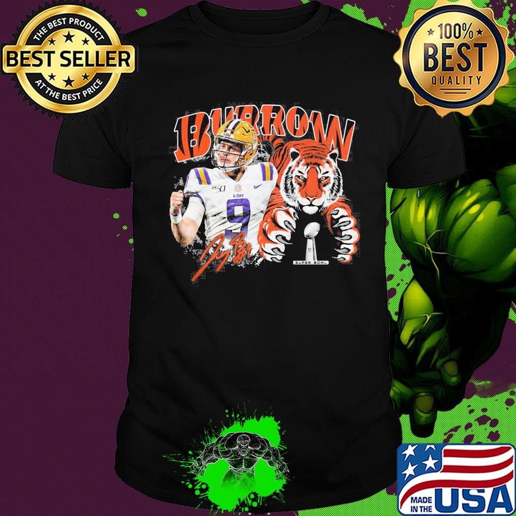 Joe burrow lsu tigers team champions signature shirt