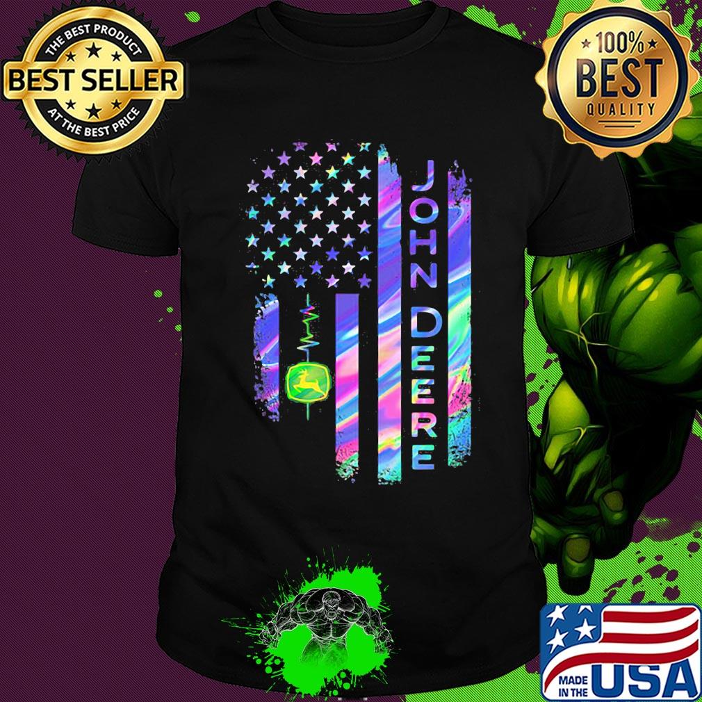 John deere american flag independence day shirt