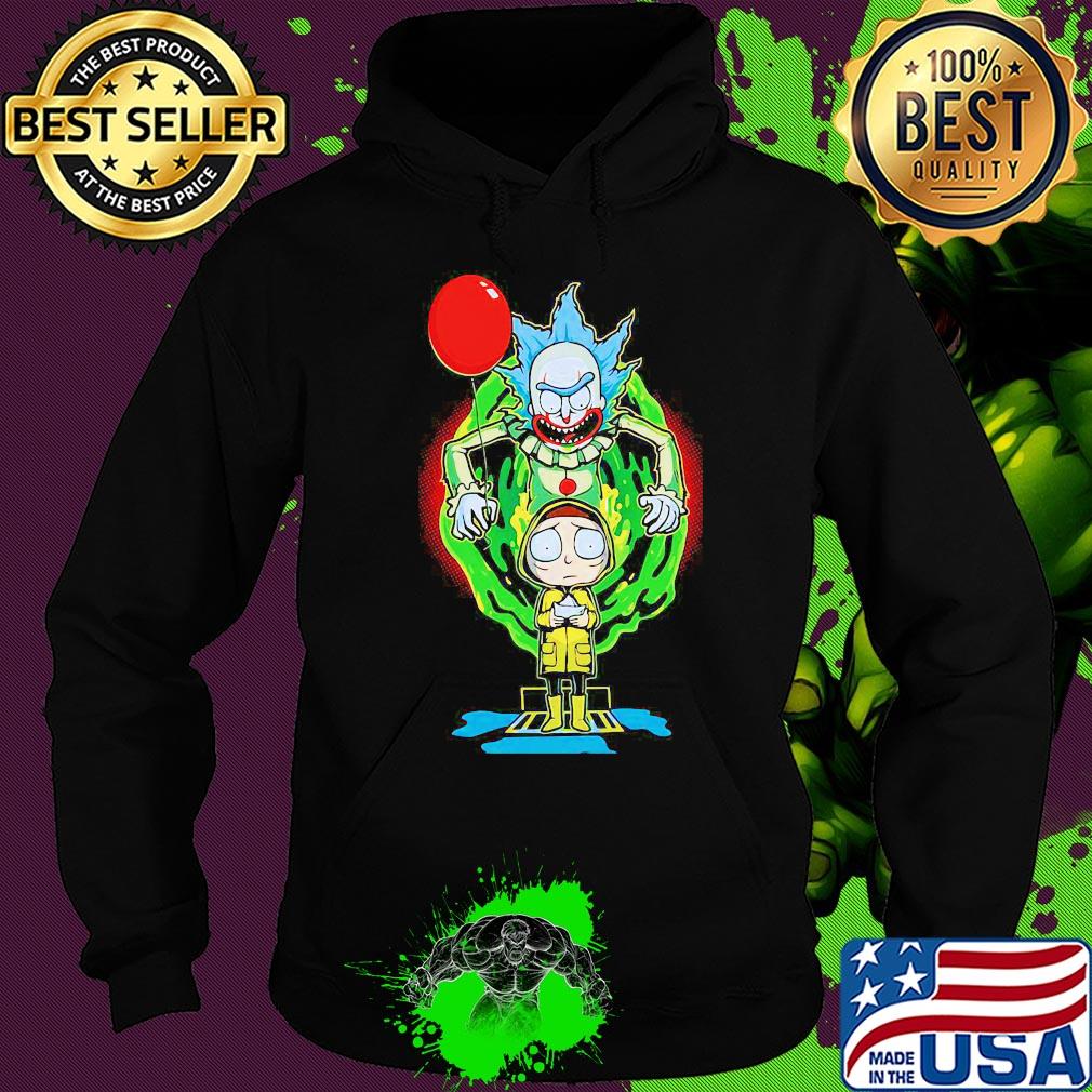 Joker rick and morty georgia pennywise holding balloon s Hoodie Joker rick and morty georgia pennywise holding balloon s Hoodie