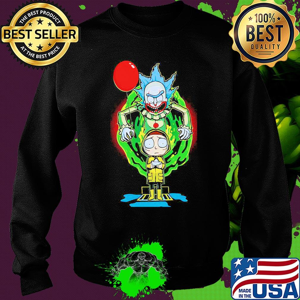 Joker rick and morty georgia pennywise holding balloon s Sweater Joker rick and morty georgia pennywise holding balloon s Sweater