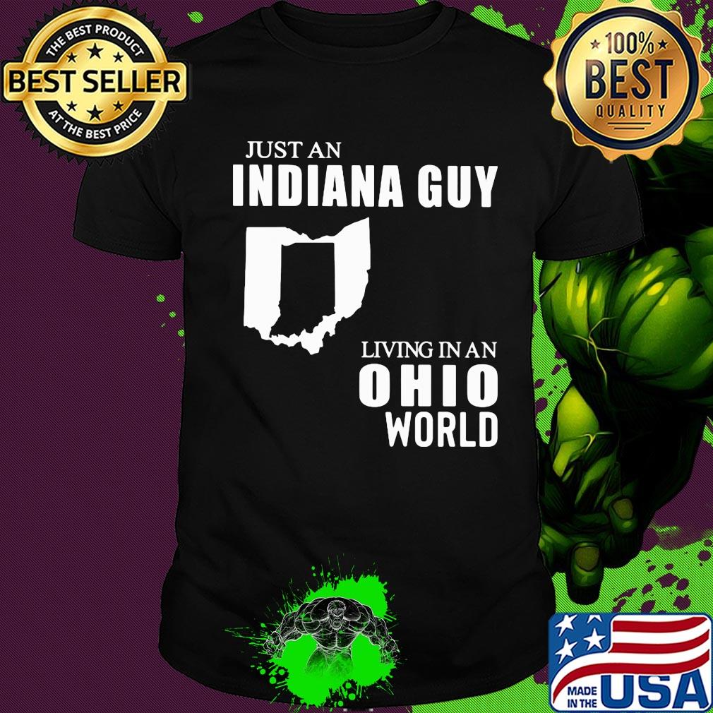 Just an Indiana guy living in an Ohio world map shirt