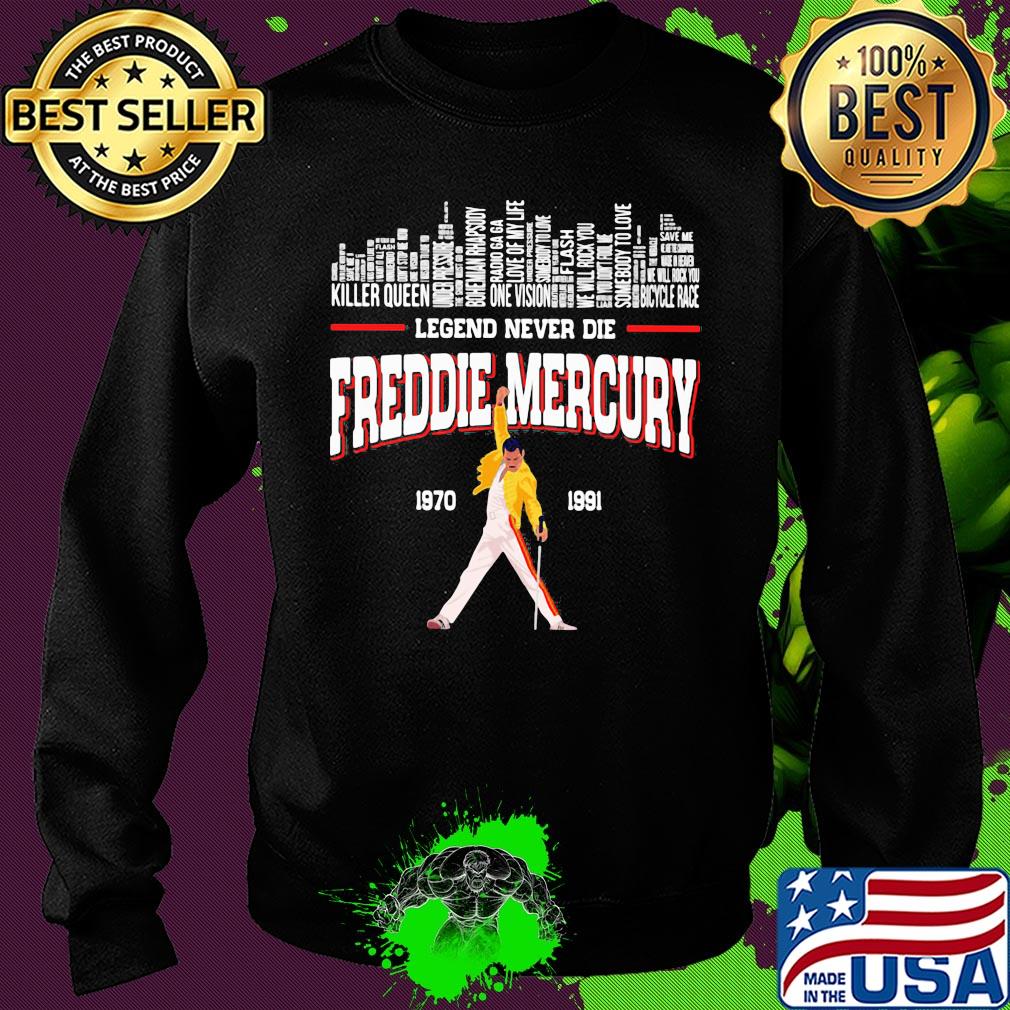 Legends never die freddie mercury 1970 1991 s Sweater Legends never die freddie mercury 1970 1991 s Sweater