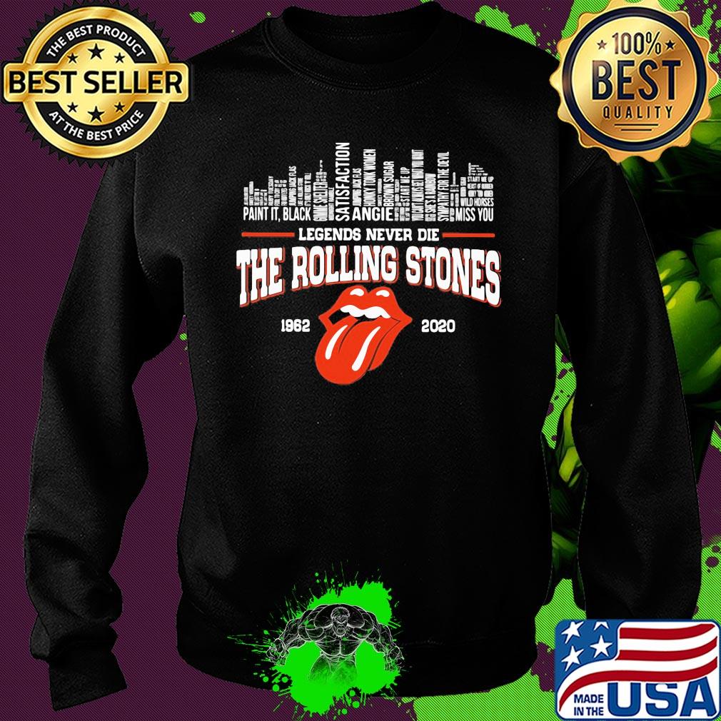 Legends never die the rolling stones 1962 2020 s Sweater Legends never die the rolling stones 1962 2020 s Sweater