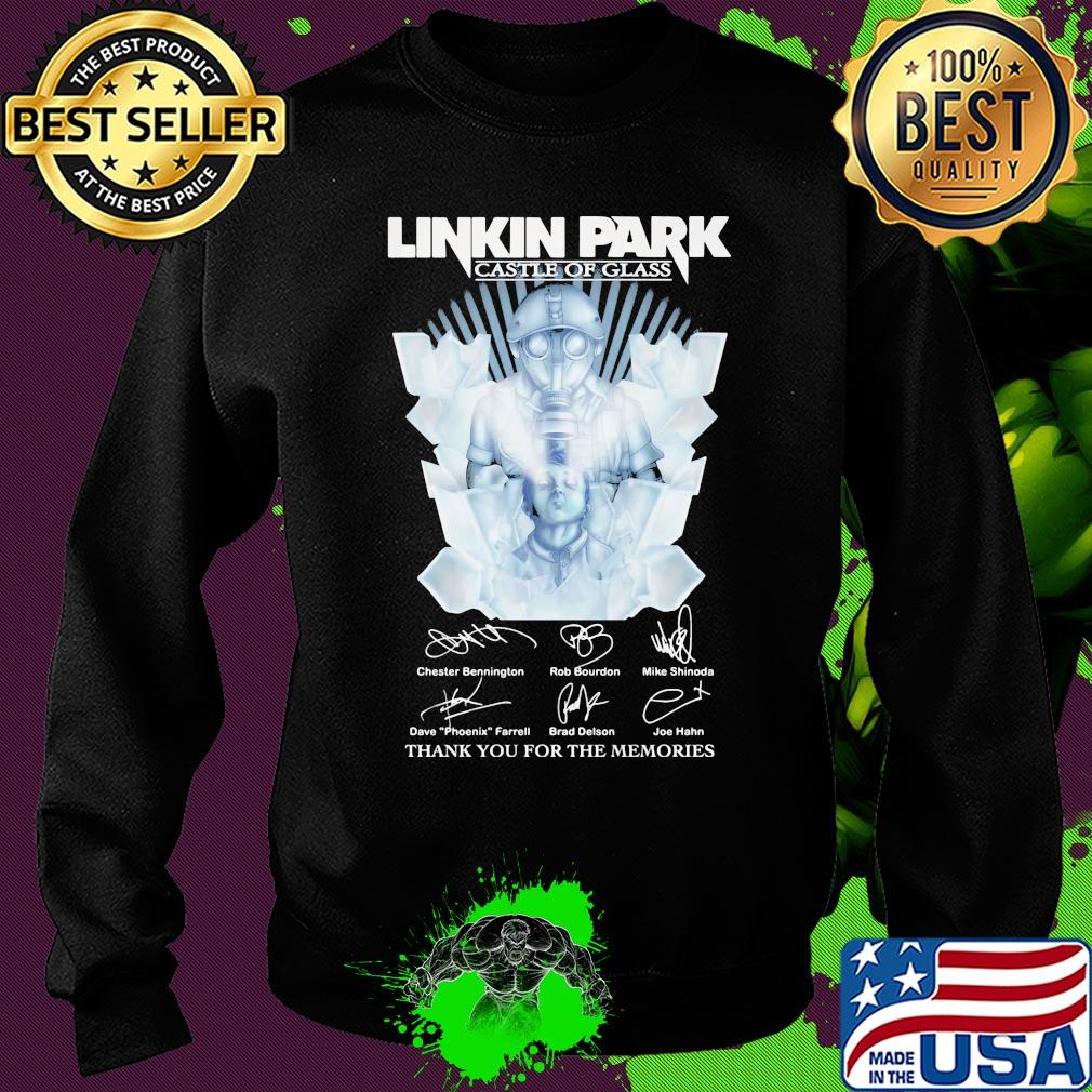Linkin park castle of glass thank you for the memories signatures s Sweater Linkin park castle of glass thank you for the memories signatures s Sweater
