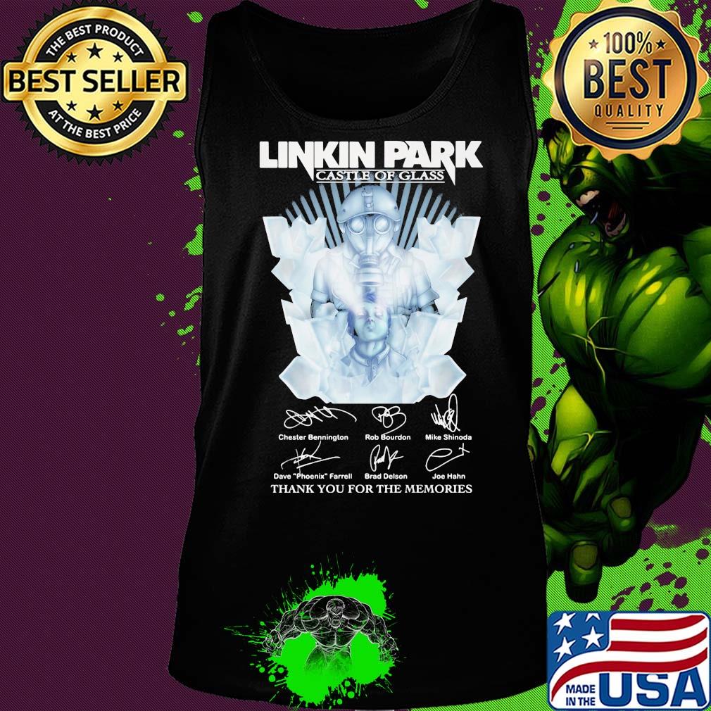 Linkin park castle of glass thank you for the memories signatures s Tank top Linkin park castle of glass thank you for the memories signatures s Tank top
