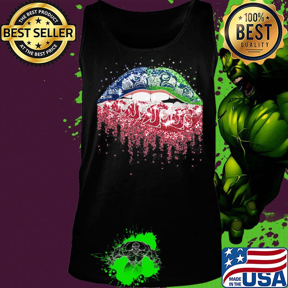 Lips seattle seahawks and washington state cougars s Tank top Lips seattle seahawks and washington state cougars s Tank top