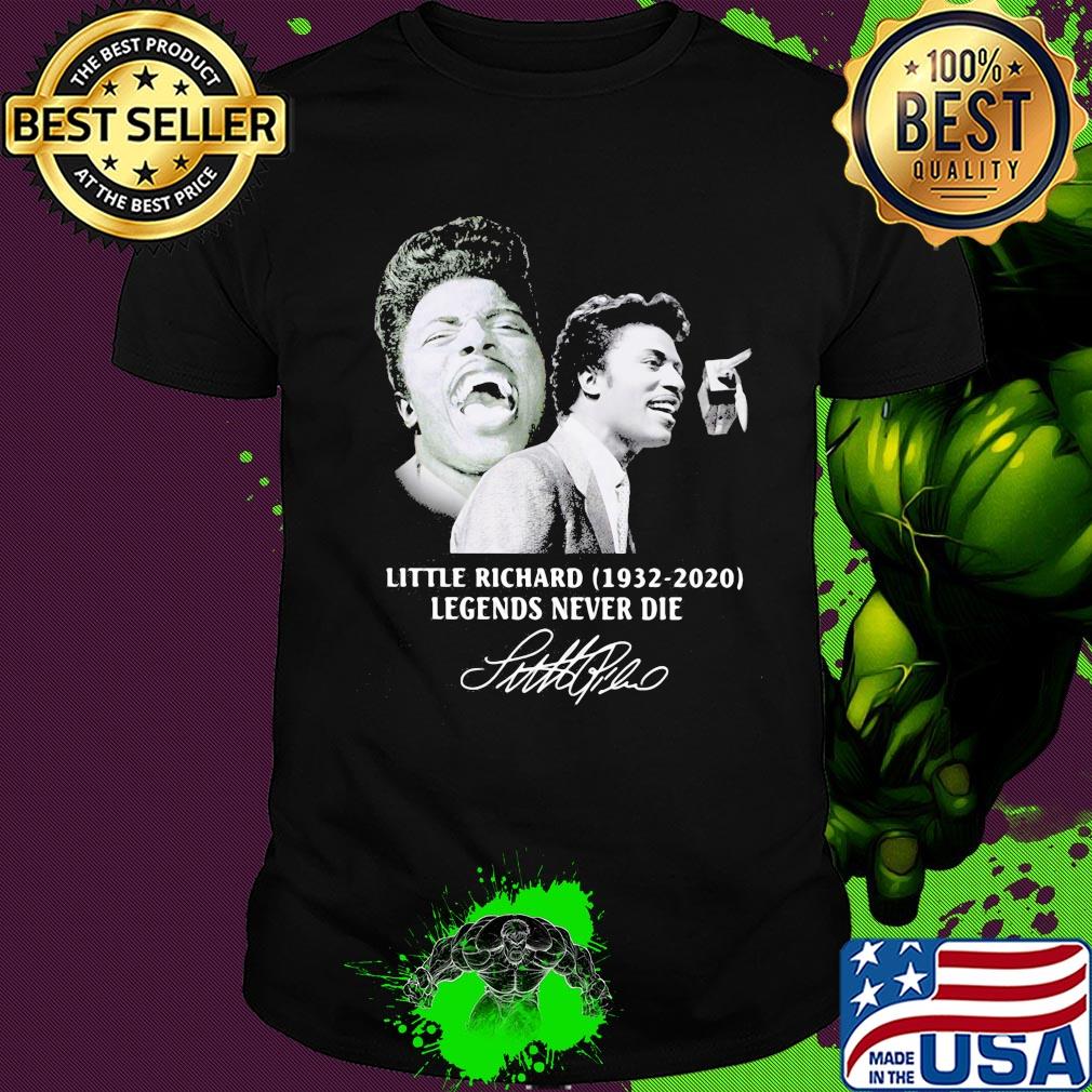Little richard 1932 2020 legends never die signature smile shirt