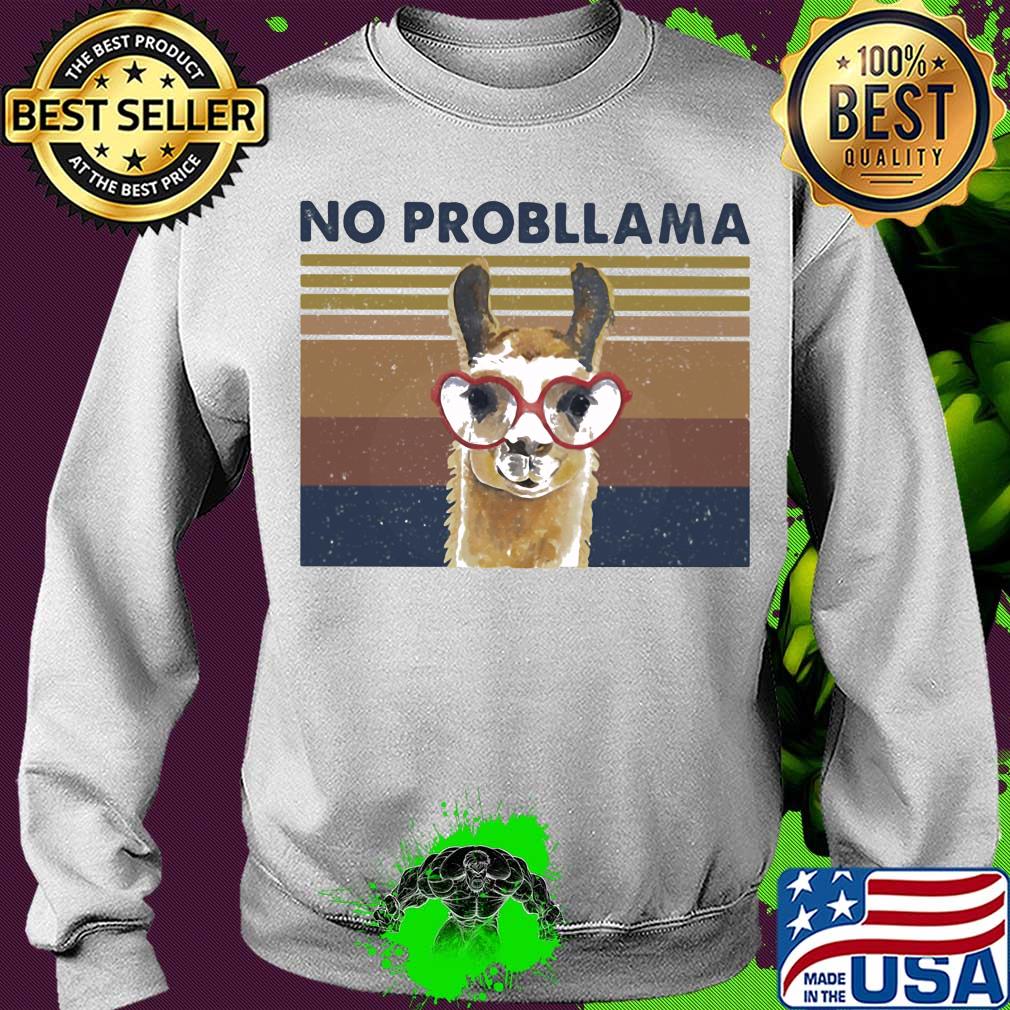 Llama no probllama vintage s Sweater Llama no probllama vintage s Sweater