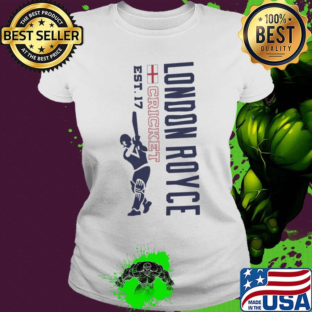 London royce cricket est. 17 baseball s Ladies tee London royce cricket est. 17 baseball s Ladies tee