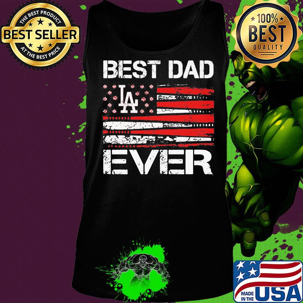 Los angeles dodgers best dad ever american flag happy father's day s Tank top Los angeles dodgers best dad ever american flag happy father's day s Tank top