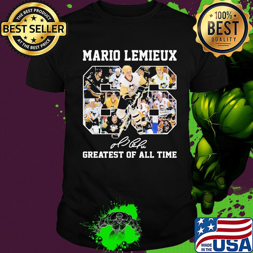Mario Lemieux 66 greatest of all time signature shirt