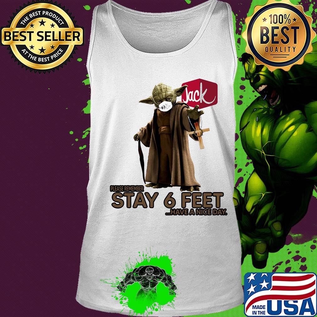 Master yoda mask jack in the box please remember stay 6 feet have a nice day jesus s Tank top Master yoda mask jack in the box please remember stay 6 feet have a nice day jesus s Tank top