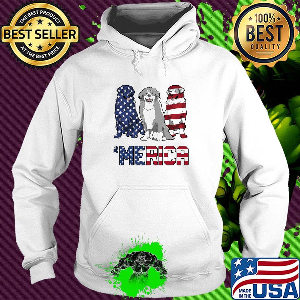 Merica Bernese Mountain Dog American flag veteran Independence Day s Hoodie Merica Bernese Mountain Dog American flag veteran Independence Day s Hoodie