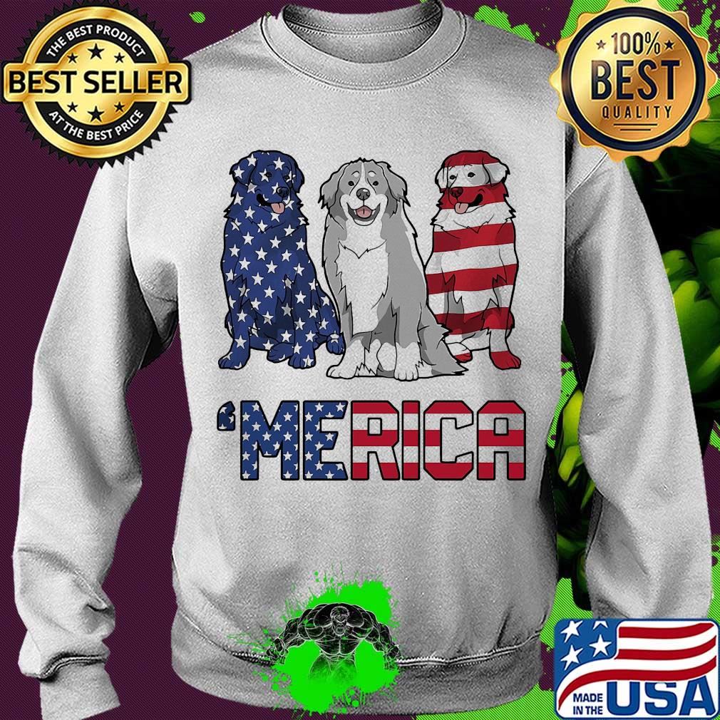 Merica Bernese Mountain Dog American flag veteran Independence Day s Sweater Merica Bernese Mountain Dog American flag veteran Independence Day s Sweater