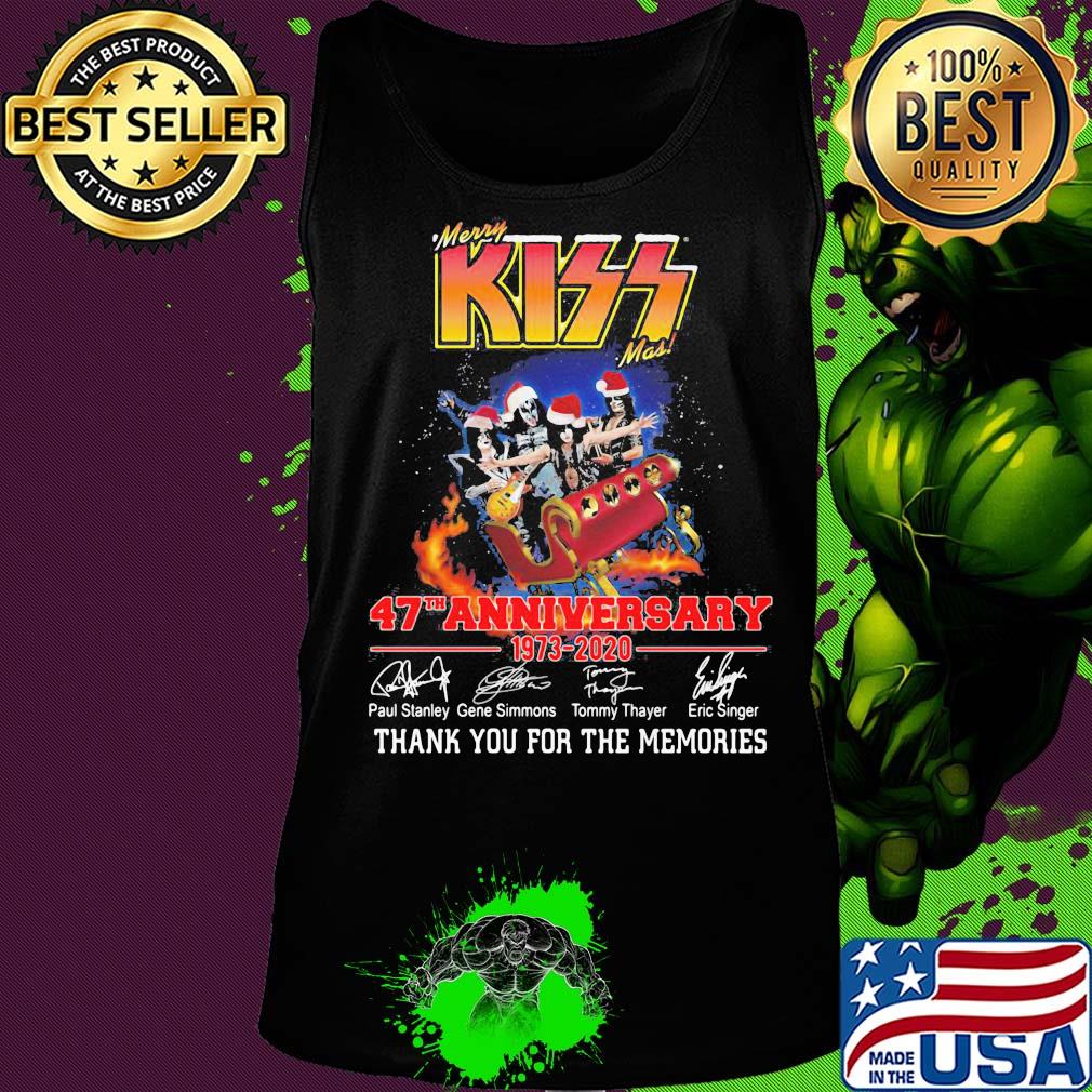 Mery Kiss 47th anniversary 1973-2020 thank you for the memories signature s Tank top Mery Kiss 47th anniversary 1973-2020 thank you for the memories signature s Tank top