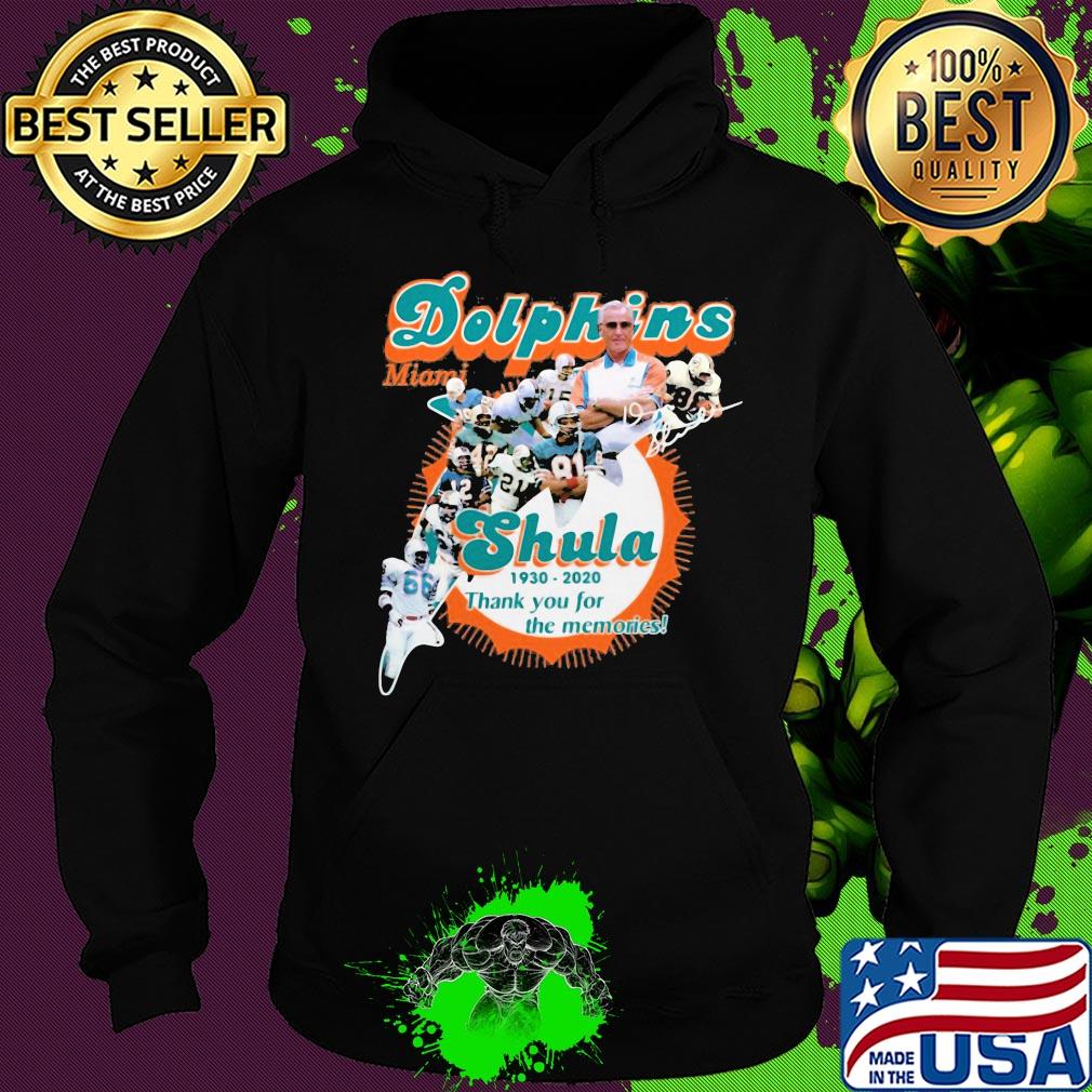 Miami dolphins shula 1930 2020 thank you for the memories signature s Hoodie Miami dolphins shula 1930 2020 thank you for the memories signature s Hoodie
