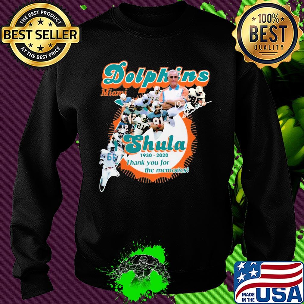Miami dolphins shula 1930 2020 thank you for the memories signature s Sweater Miami dolphins shula 1930 2020 thank you for the memories signature s Sweater